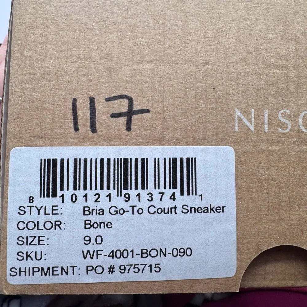 Nisolo Bria Go To‎ Court Sneaker Bone Leather Suede Women's 9 Lace-Up New in Box